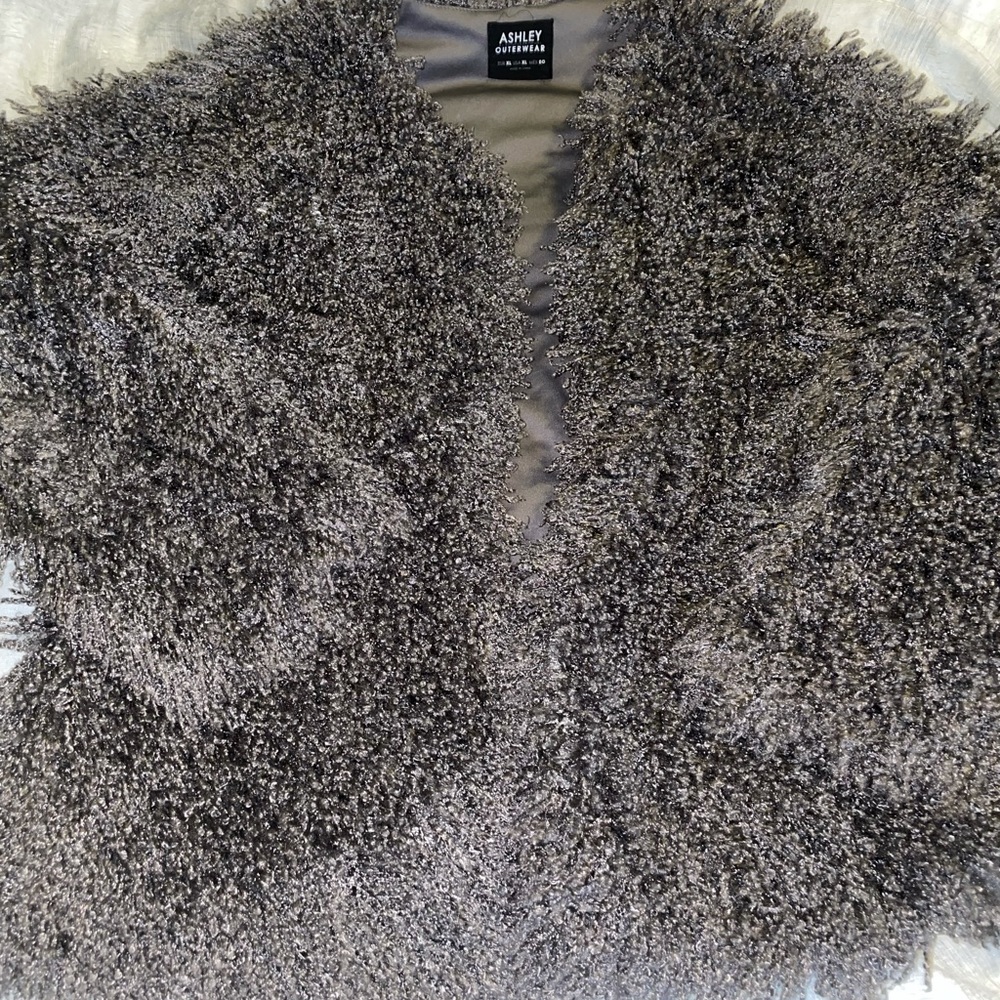 Fashion Nova Gray Teddy Coat
